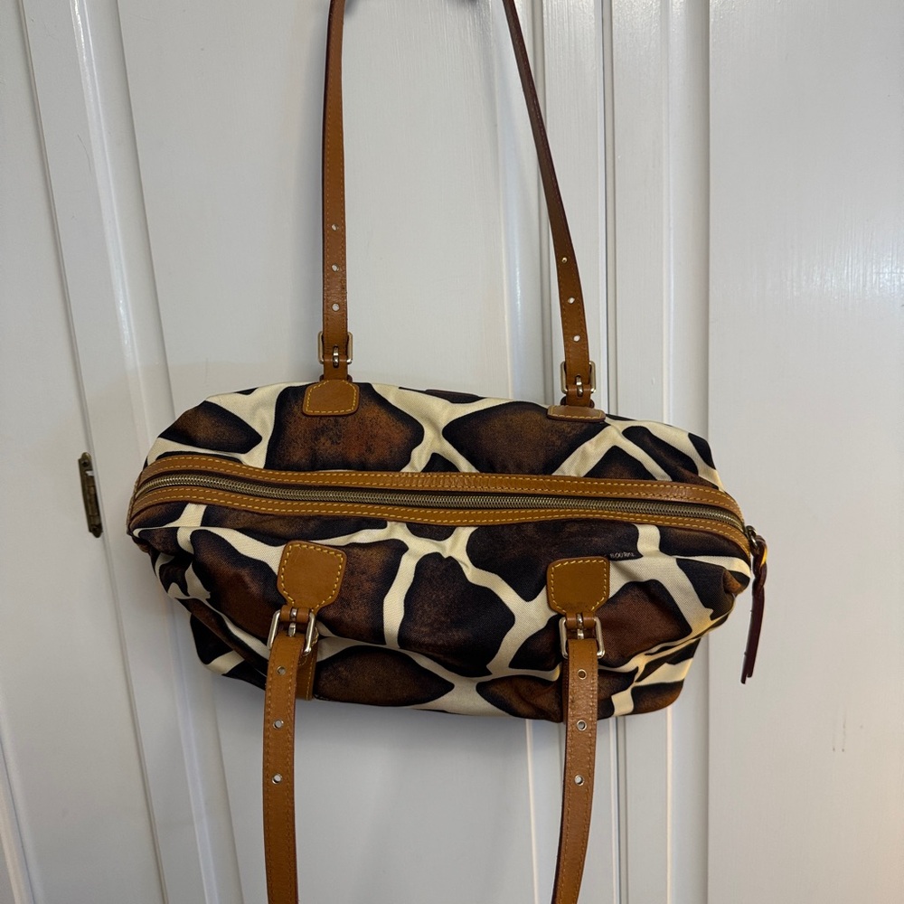 NWT DOONEY & BOURKE 🦆 RARE Vintage Giraffe Duffle Satchel Shoulder Bag - Picture 7 of 11